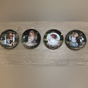 Vintage Angel Collector Plates Lot (Bradford Exchange)